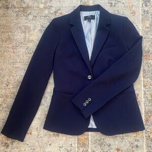 Classic J. Crew blue blazer. A staple for your closet.